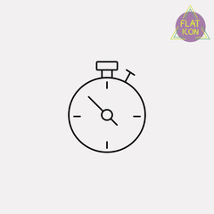 stopwatch line icon
