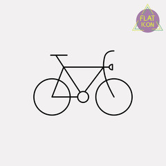 bicycle line icon