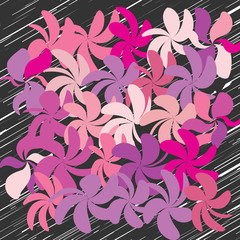 Abstract Whimsical Flower Background