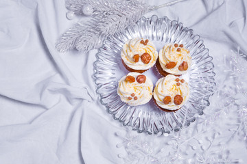 Obraz na płótnie Canvas Homemade cupcakes. muffin