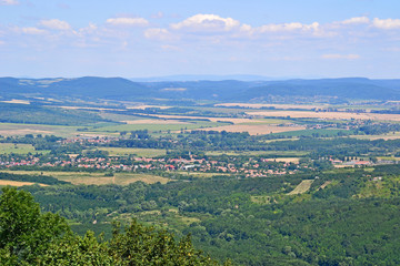 Village in the valley, Hungary