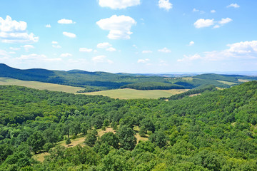 View of Hungarian landscape in summer