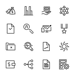 Business icon set.