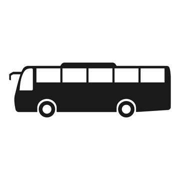 Bus icon, Bus side icon vector