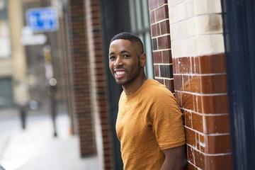 Portrait of a young african american man