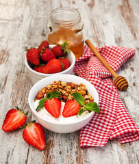 Homemade baked granola