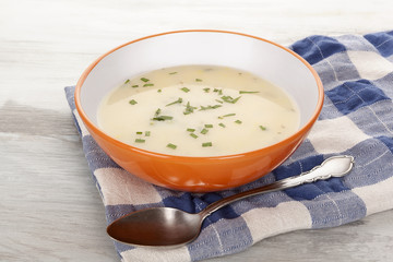 Delicious cream soup.