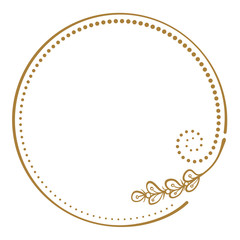 Vector floral vintage frame