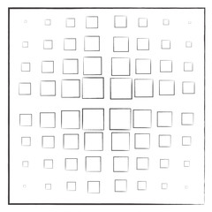 black squares on a white background