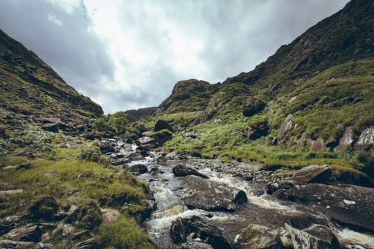 Stream flowing through the rocks