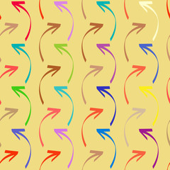 Seamless pattern with vector arrows for your design