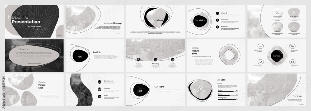 Poster light presentation templates element vector infographics. use in presentation, flyer and leaflet, co