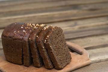 Rye brown bread