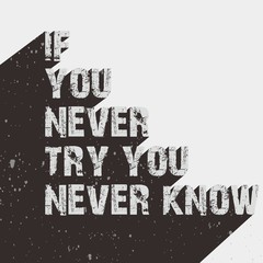 typography design with vintage style