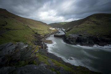 Boscastle on the North Cornwall coast.