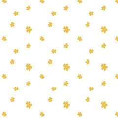 Hand drawn mustard flowers background, textile, wallpaper, sweet flowers, doodles