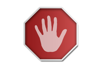 Obraz premium Símbolo de bloqueador de publicidad.