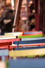 Terrasse de caf&eacute; &agrave; Montmartre