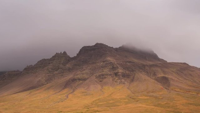 ICELAND &ndash;  2016 : Timelapse of beautiful iconic landscape with clouds and light moving