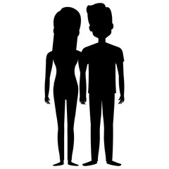 lovers couple avatars characters