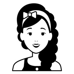 beautiful woman avatar character