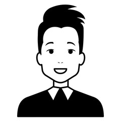 elegant businessman avatar character