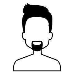 young man shirtless avatar character