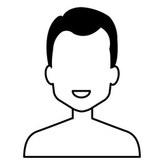 young man shirtless avatar character