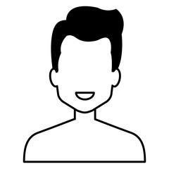 young man shirtless avatar character