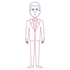 elegant businessman avatar character