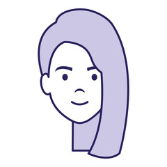 beautiful woman head avatar character