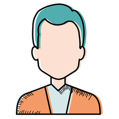 elegant businessman avatar character vector illustration design