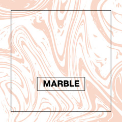 Marble Background. Vector Pink Beige and White Stone Texture. Noble Rich VIP Square Product Cover Design with Tender Faded Pastel Color. Cool Marble Background, Elegant Marbling Texture, Liquid Paint