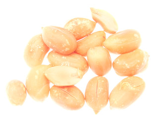 Peanuts on white