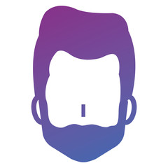 young man head avatar character