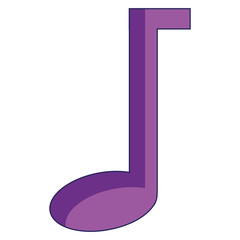 music note isolated icon