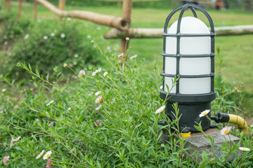 lamp decorate in garden
