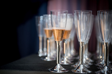 bicchieri di champagne  rosè
