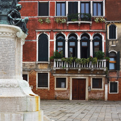 Naklejka premium Campo Santa Margherita in Venice, italy