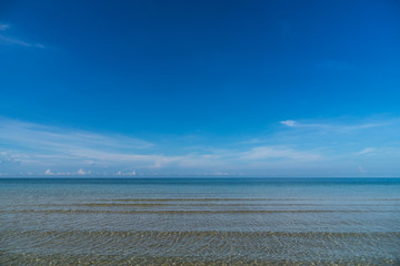 seascape blue sky for vacation time and clear water and cloud
