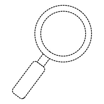 magnifying glass isolated icon vector illustration design