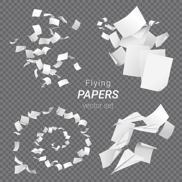 Vector set of different groups of flying papers and paper planes isolated on transparent background Stock Vector | Adobe Stock Vector set of different groups of flying papers and paper planes isolated on transparent background Stock Vector | Adobe Stock