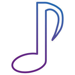 Fototapeta premium music note isolated icon vector illustration design