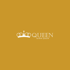 Queen Logo Vector Template Design