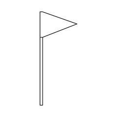 flag triangle icon image vector illustration design