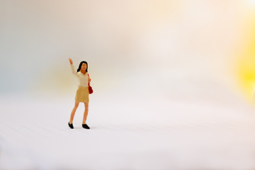 miniature business people