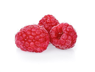 Raspberry isolated on white background