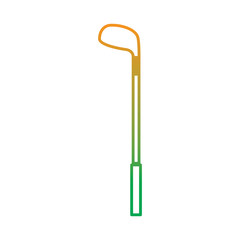 golf club stick equipment sport object icon vector illustration