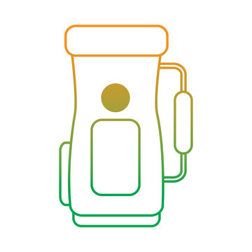 golf bag handle accessory equipment icon vector illustration