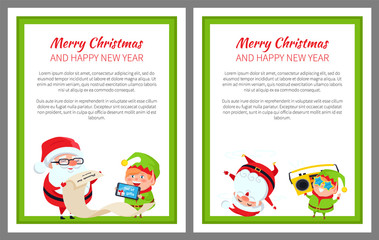 Merry Christmas List of Gifts Vector Illustration